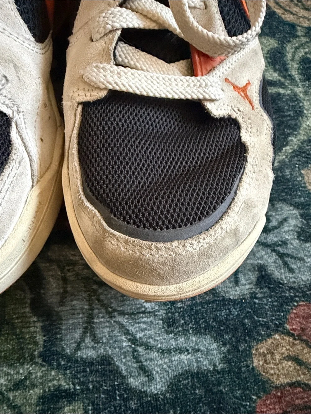 Nike Black, White and Orange Youth Sneakers